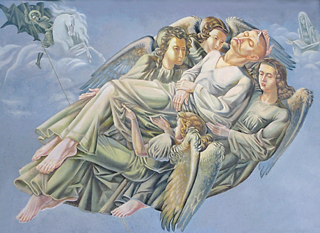 Картина, написана 2008 року, як вважає її теперішній власник Олександр Смик, стала «пророчим моментом шляху Небесної Сотні»